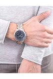 Guess Horizon Chronograph Quartz Blue Dial Silver Steel Strap Watch for Men - W0379G3 Authentic Buy Shop Now