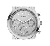 Guess Mini Sunrise Silver Dial Silver Steel Strap Watch For Women - W0448L1 Authentic Buy Shop Now