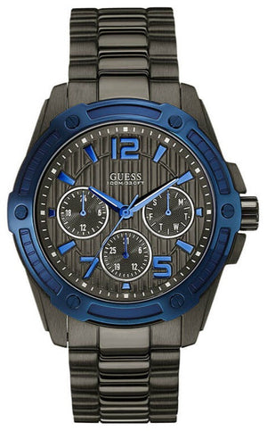 Guess Flagship Multifunction Chronograph Grey Dial Grey Steel Strap Watch for Men - W0601G1 Authentic Buy Shop Now