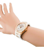 Guess Luna Diamonds White Dial White Rubber Strap Watch for Women - W0653L4 Authentic Buy Shop Now