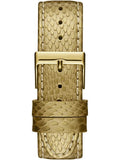 Guess Limelight Quartz Gold Dial Gold Leather Strap Watch For Women - W0775L13 Authentic Buy Shop Now