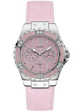 Guess Limelight Quartz Diamonds Pink Dial Pink Denim Strap Watch For Women - W0775l15 Authentic Buy Shop Now