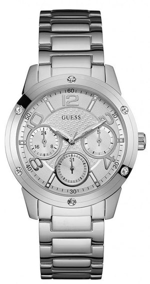 Guess Confetti Silver Dial Silver Steel Strap Watch for Women - W0778L1 Authentic Buy Shop Now