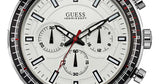 Guess Fuel Multifunction White Dial Black Rubber Strap Watch for Men - W0802G1 Authentic Buy Shop Now
