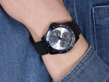 Guess Odyssey Quartz Blue Dial Gunmetal Steel Strap Watch For Men - W1107G5 Authentic Buy Shop Now