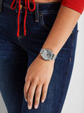 Guess Tri Glitz Quartz Silver Dial Silver Mesh Bracelet Watch For Women - W1142L1 Authentic Buy Shop Now