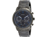 Guess Hendrix Chronograph Gunmetal Dial Gunmetal Steel Strap Watch for Men - W1309G3 Authentic Buy Shop Now