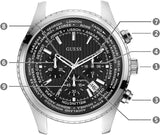 Guess Persuit Multifunction Black Dial Black Leather Strap Watch for Men - W0500G2 Authentic Buy Shop Now