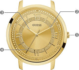 Guess Montauk Gold Dial Gold Steel Strap Watch for Women - W0933L2 Authentic Buy Shop Now