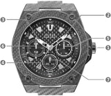 Guess Legacy Grey Dial Grey Silicone Strap Watch For Men - W1048G1 Authentic Buy Shop Now