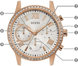 Guess Solar White Dial White Rubber Strap Watch For Women - W1135L1 Authentic Buy Shop Now