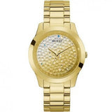 Guess Crush Gold Dial Gold Steel Strap Watch For Women - GW0020L2 Authentic Buy Shop Now