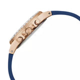 Guess Moonlight Diamonds White Dial Blue Rubber Strap Watch for Women - GW0257L3 Authentic Buy Shop Now