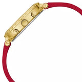 Guess Solstice Diamonds Gold Dial Red Rubber Strap Watch for Women - GW0484L1 Authentic Buy Shop Now
