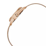 Guess Whisper Silver Dial Rose Gold Mesh Bracelet Watch for Women - W1084L3 Authentic Buy Shop Now