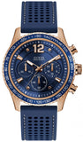 Guess Fleet Blue Dial Blue Rubber Strap Watch for Men - W0971G3 Authentic Buy Shop Now