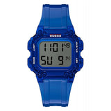 Guess Stealth Blue Dial Blue Rubber Strap Watch for Men - GW0270G3 Authentic Buy Shop Now
