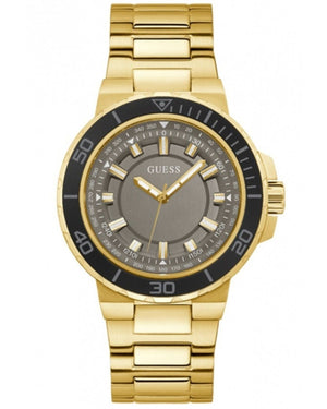 Guess Track Grey Dial Gold Steel Strap Watch for Men - GW0426G2 Authentic Buy Shop Now