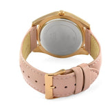 Guess Wonderlust Beige Dial Pink Leather Strap Watch for Women - W1065L1 Authentic Buy Shop Now