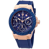 Guess Zena Blue Dial Blue Silicone Strap Watch For Women - W1049L2 Authentic Buy Shop Now