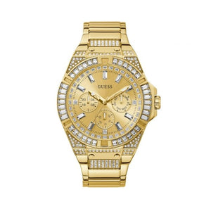 Guess Zeus Diamonds Gold Dial Gold Steel Strap Watch for Men - GW0209G2 Authentic Buy Shop Now