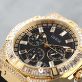 Guess Zeus Chronograph Diamonds Black Dial Black Silicone Strap Watch For Men - GW0208G2 Authentic Buy Shop Now