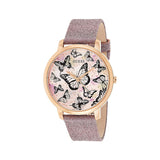 Guess Mariposa Pink Dial Pink Leather Strap Watch for Women - GW0008L2 Authentic Buy Shop Now