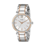 Guess Park Ave Silver Dial Two Tone Steel Strap Watch for Women - W0636L1 Authentic Buy Shop Now