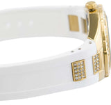 Guess Luna Diamonds White Dial White Rubber Strap Watch for Women - W0653L3 Authentic Buy Shop Now