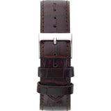 Guess Wafer Quartz White Dial Brown Leather Strap Watch For Men - W70016G2 Authentic Buy Shop Now