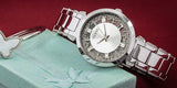 Guess Night Life Clear Silver Dial Silver Steel Strap Watch for Women - GW0470L1 Authentic Buy Shop Now