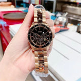 Guess BFF Multifunction Black Dial Rose Gold Steel Strap Watch for Women - W0231L7 Authentic Buy Shop Now
