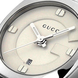 Gucci GG2570 White Dial Silver Steel Strap Watch For Women - YA142502 Authentic Buy Shop Now