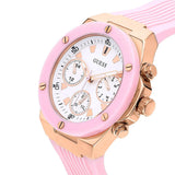 Guess Athena White Dial Pink Rubber Strap Watch For Women - GW0030L4 Authentic Buy Shop Now