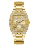 Guess Raven Diamonds Gold Dial Gold Steel Strap Watch for Women - GW0104L2 Authentic Buy Shop Now