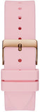 Guess Clarity Gold Dial Pink Silicone Strap Watch for Women - GW0109L2 Authentic Buy Shop Now