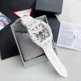 Guess Phoenix Multifunction White Dial White Rubber Strap Watch for Men - GW0203G2 Authentic Buy Shop Now