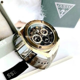 Guess Poseidon Chronograph Black Dial Black Silicone Strap Watch For Men - GW0425G1 Authentic Buy Shop Now