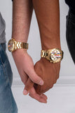 Guess Altitude Multifunction Gold Dial Gold Steel Strap Watch for Men - GW0434G1 Authentic Buy Shop Now