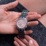 Guess Heiress Multifunction Diamonds Purple Dial Purple Steel Strap Watch for Women - GW0440L3 Authentic Buy Shop Now