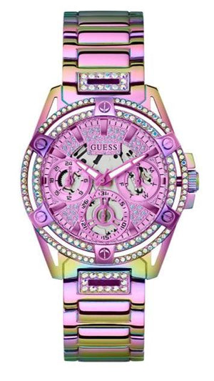 Guess Queen Multicolor Dial Multicolor Steel Strap Watch For Women - GW0464L4 Authentic Buy Shop Now