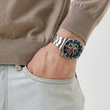 Guess Axle Multifunction Black Dial Silver Steel Strap Watch For Men - GW0488G1 Authentic Buy Shop Now