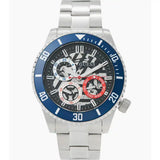 Guess Axle Multifunction Black Dial Silver Steel Strap Watch For Men - GW0488G1 Authentic Buy Shop Now