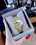Guess Iconic Quartz Gold Dial Gold Mesh Bracelet Watch For Women - GW0527L2 Authentic Buy Shop Now