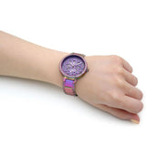 Guess Lily Analog Purple Dial Purple Steel Strap Watch For Women - GW0528L4 Authentic Buy Shop Now