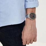 Guess Edge Chronograph Black Dial Silver Steel Strap Watch For Men - GW0539G1 Authentic Buy Shop Now