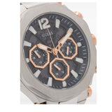 Guess Edge Chronograph Black Dial Silver Steel Strap Watch For Men - GW0539G1 Authentic Buy Shop Now