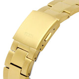 Guess Edge Chronograph Black Dial Gold Steel Strap Watch For Men - GW0539G2 Authentic Buy Shop Now