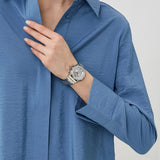 Guess Fusion Chronograph Crystals Silver Dial Silver Steel Strap Watch For Women - GW0552L1 Authentic Buy Shop Now