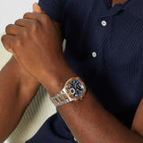 Guess Headliner Multifunction Blue Dial Two Tone Steel Strap Watch For Men - GW0572G4 Authentic Buy Shop Now